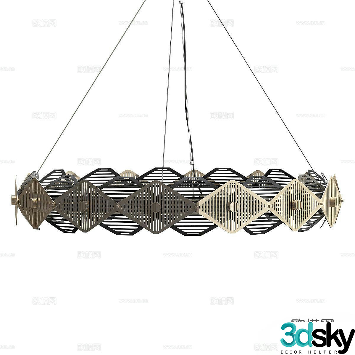 Bert Frank Modern Italian Chandelier Italian Minimalist Chandelier Metal Floor Lamp 3D Model