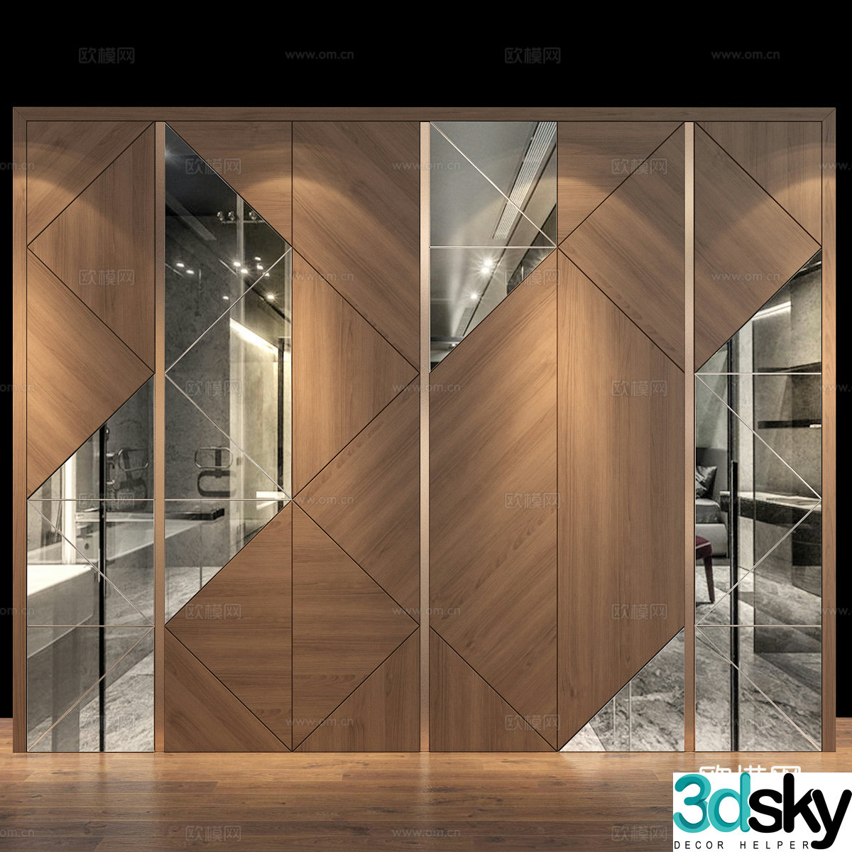 Wall panel 3d model