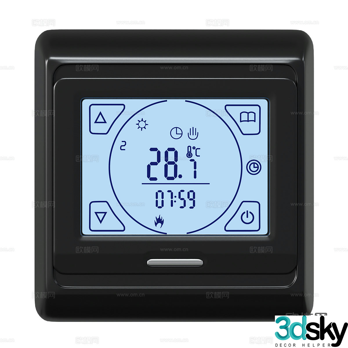 Temperature controller 3D model
