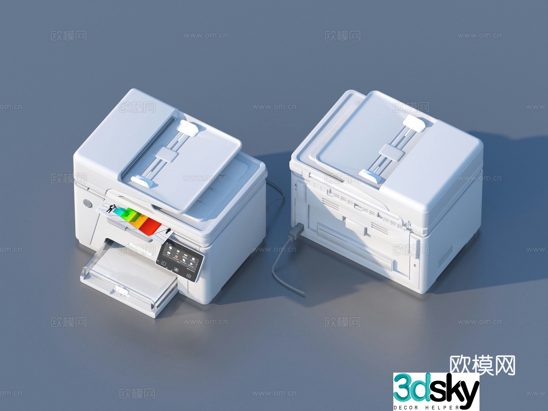Printer Copier Office Supplies 3D Model