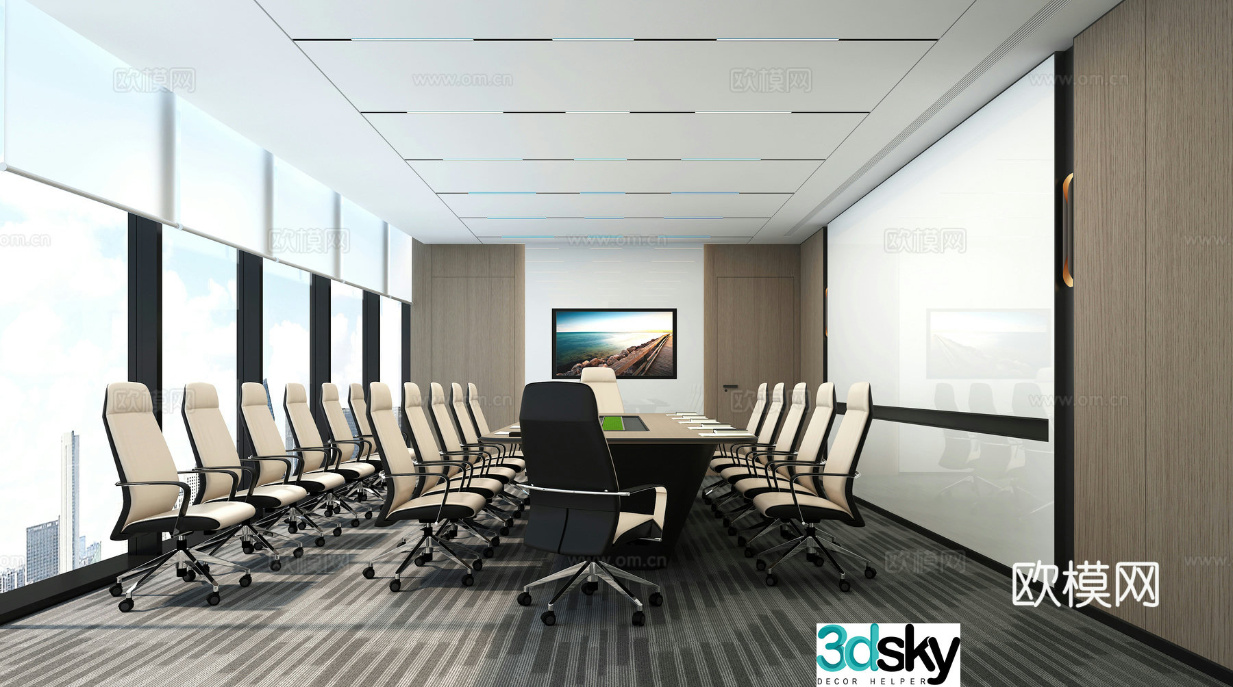 Small and medium-sized conference room 3D model