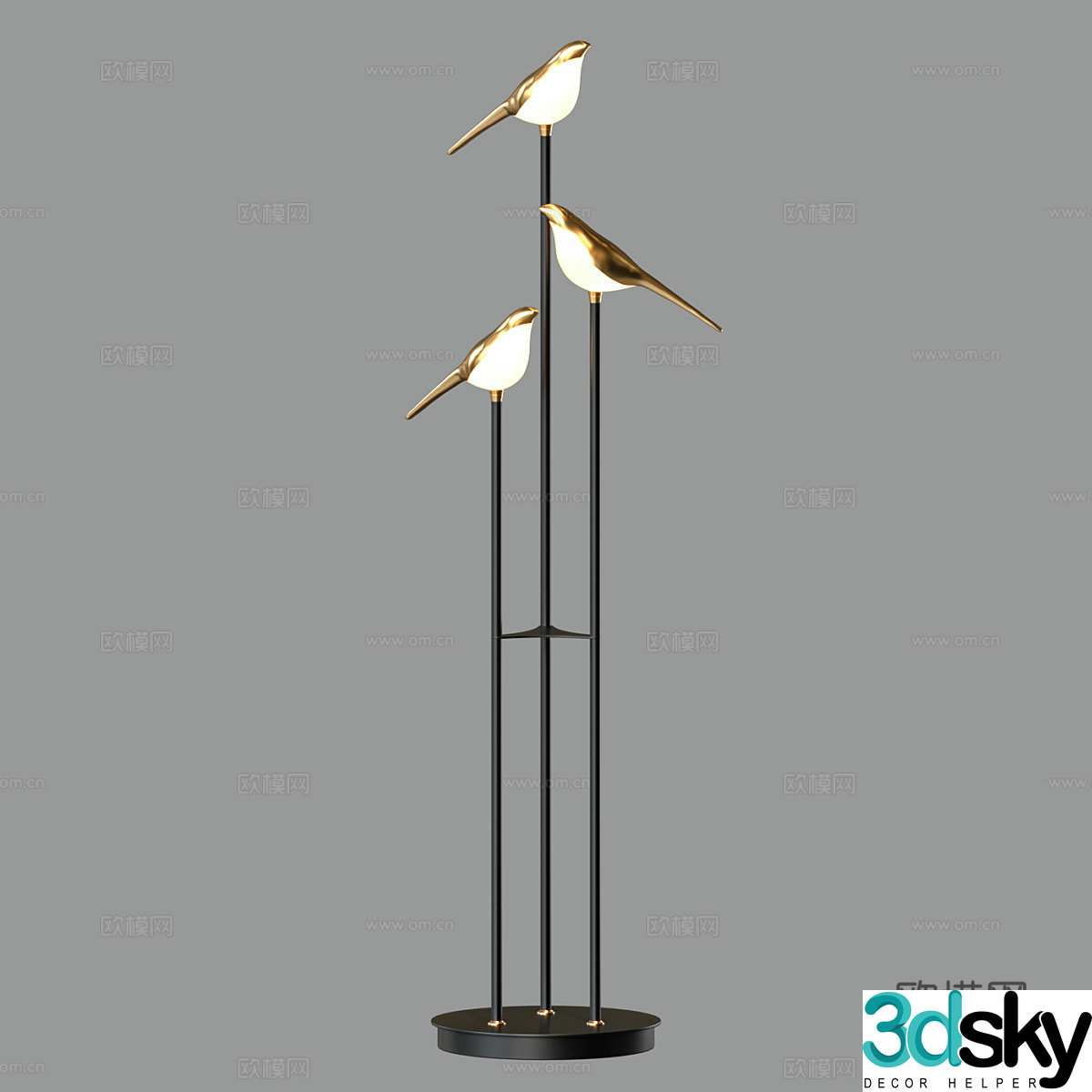 Modern simple floor lamp Floor lamp Simple floor lamp Light luxury floor lamp 3D model
