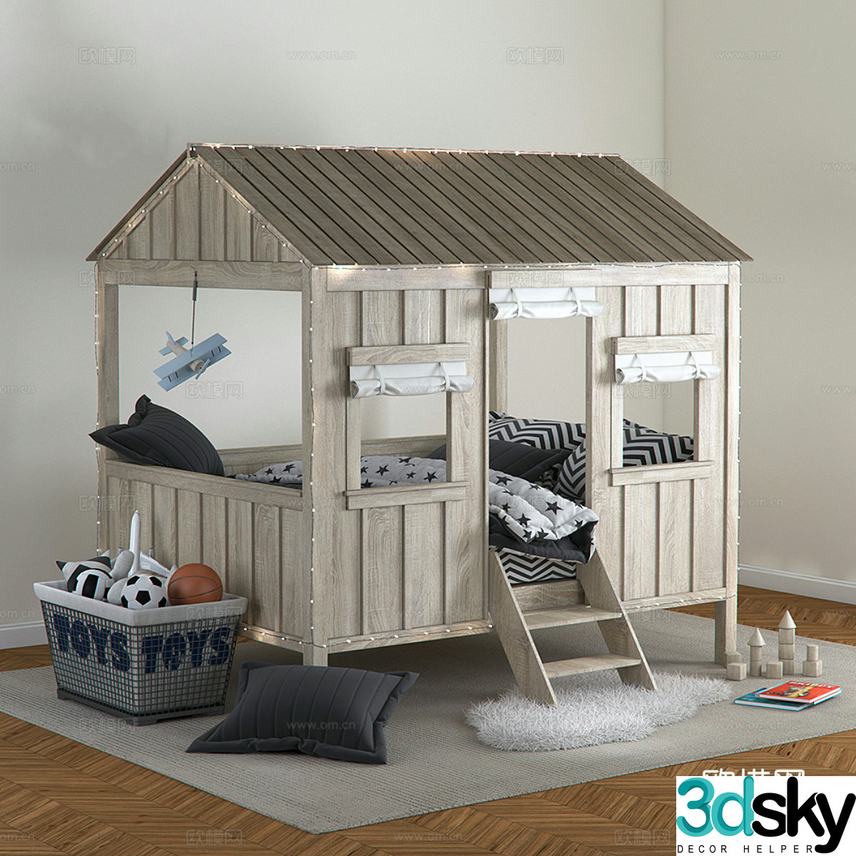 Children’s bed 3d model