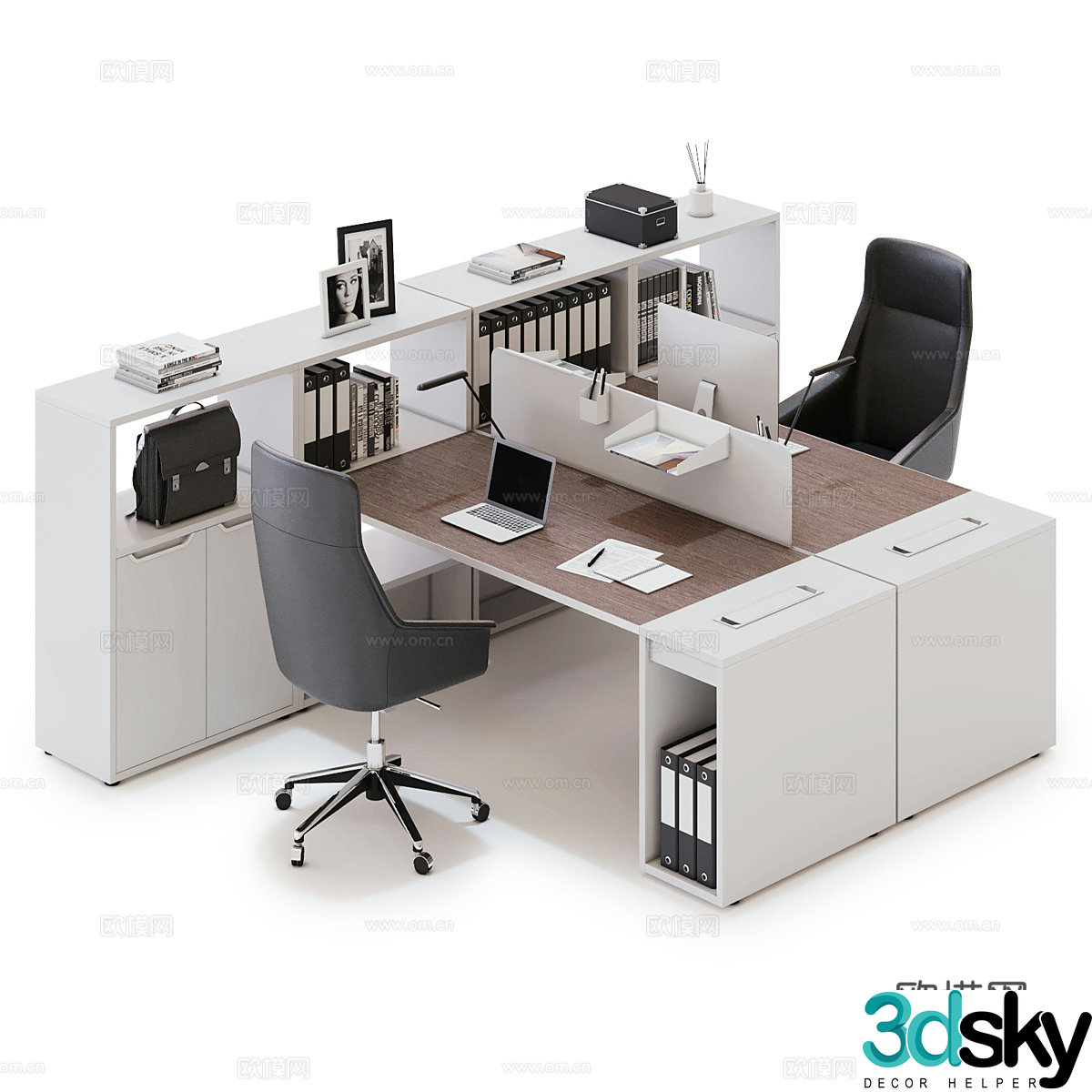 Office desk chair 3d model