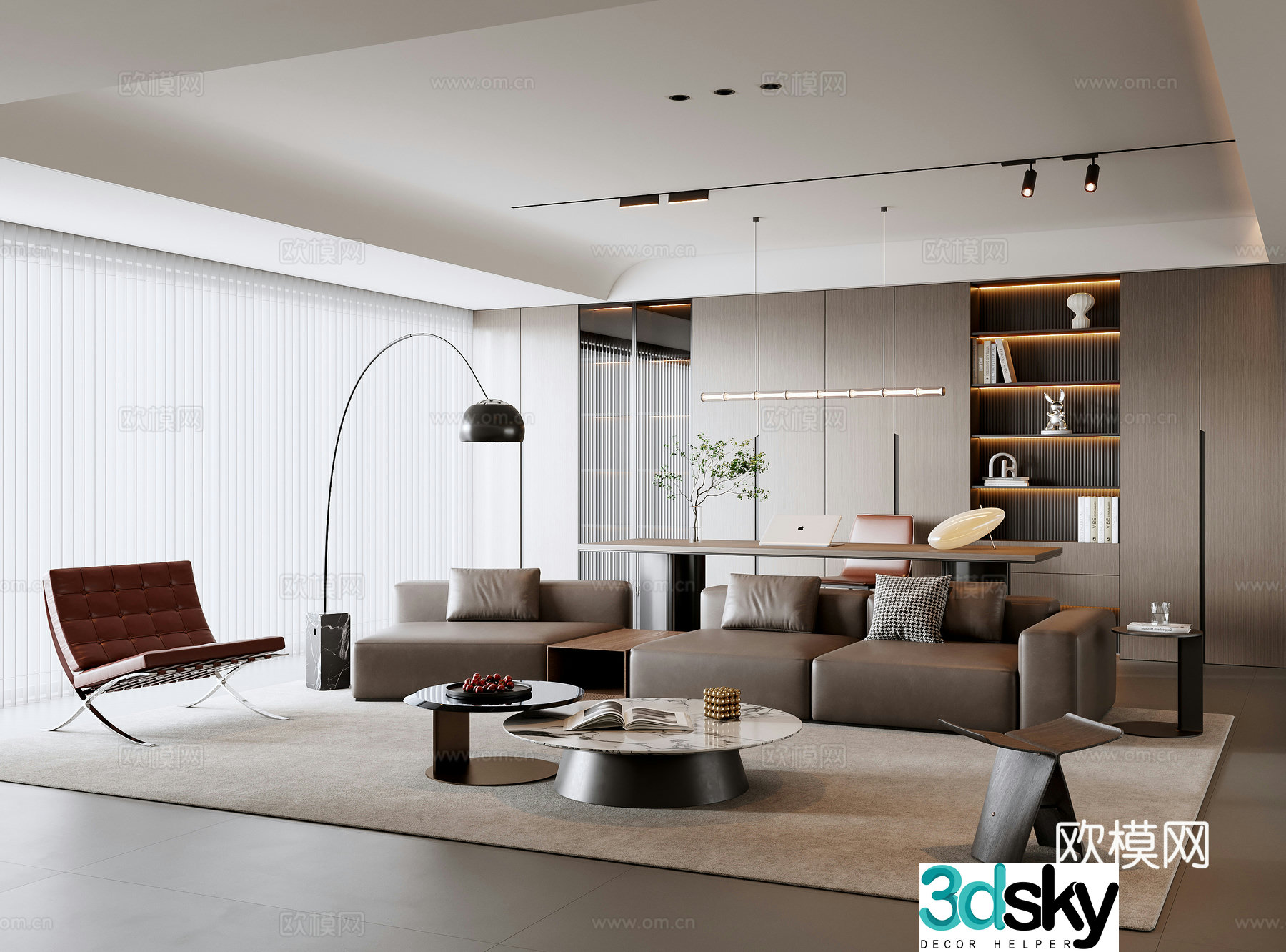 Italian living room 3d model