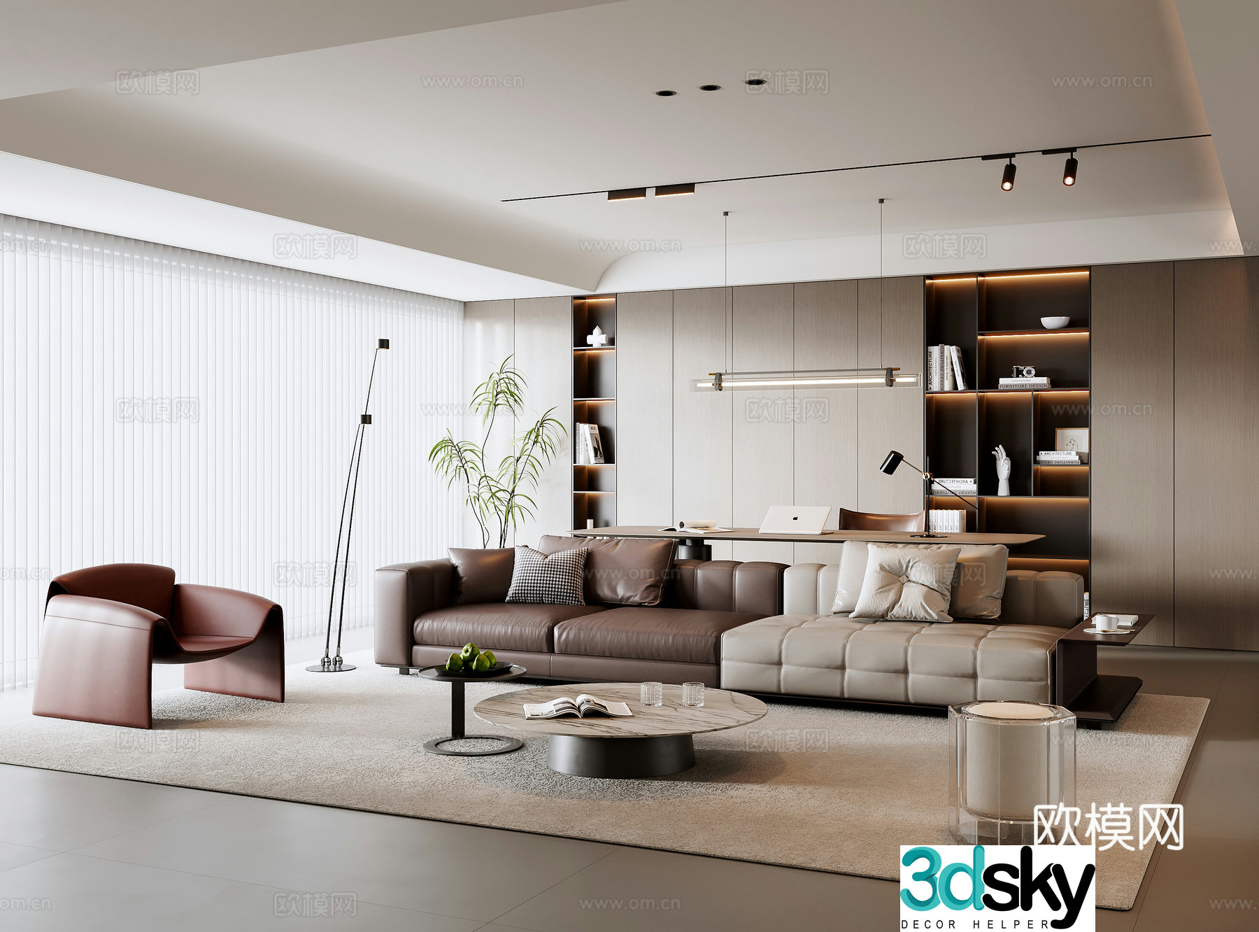 Italian living room 3d model
