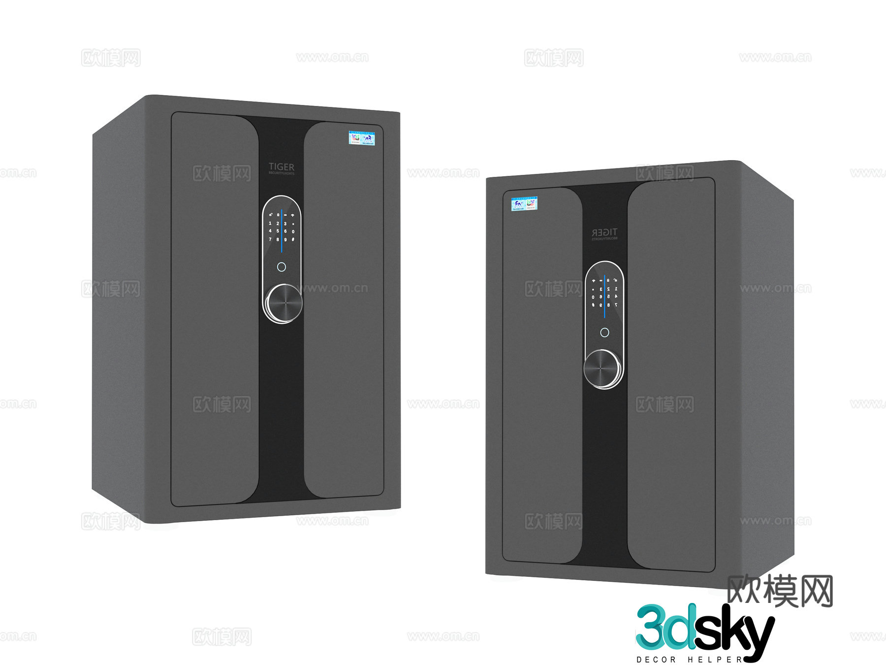 Home appliances safe 3d model