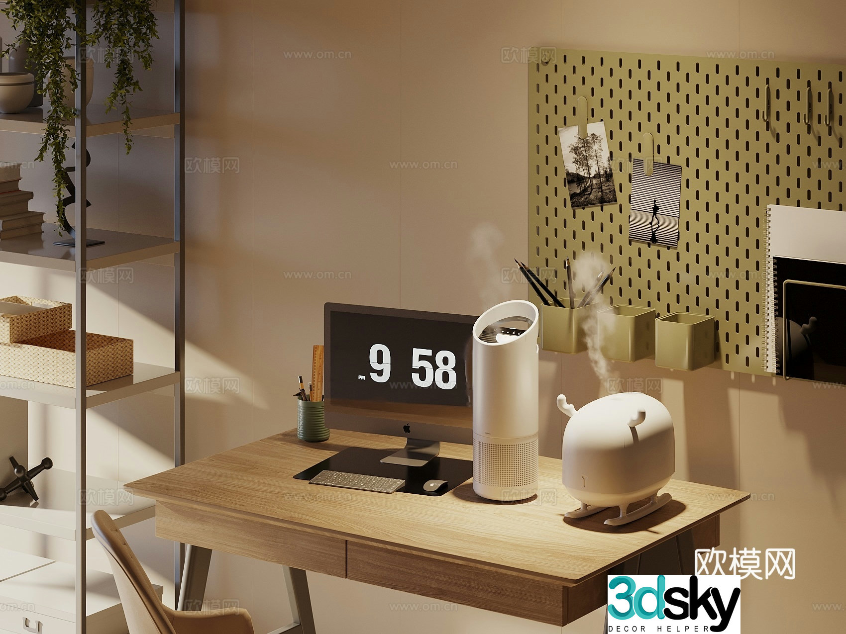 Humidifier Mini Humidifier Air Purifier 3D Model