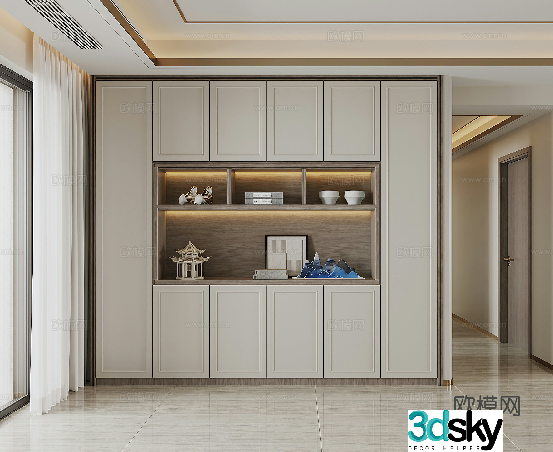 New Chinese sideboard 3D model