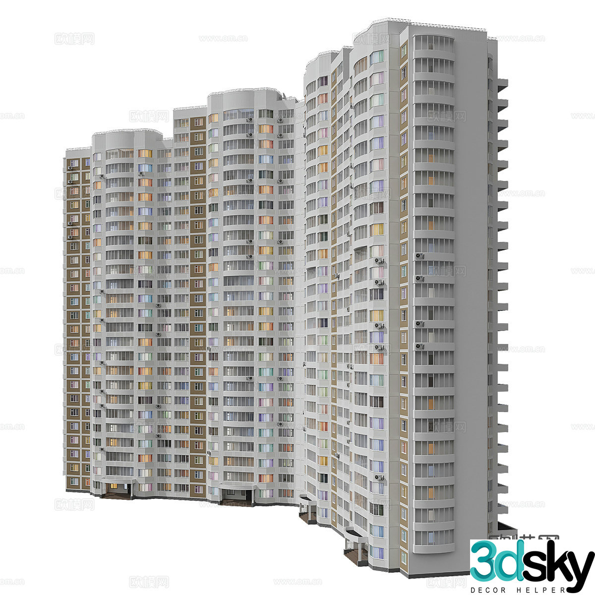 Building exterior 3d model