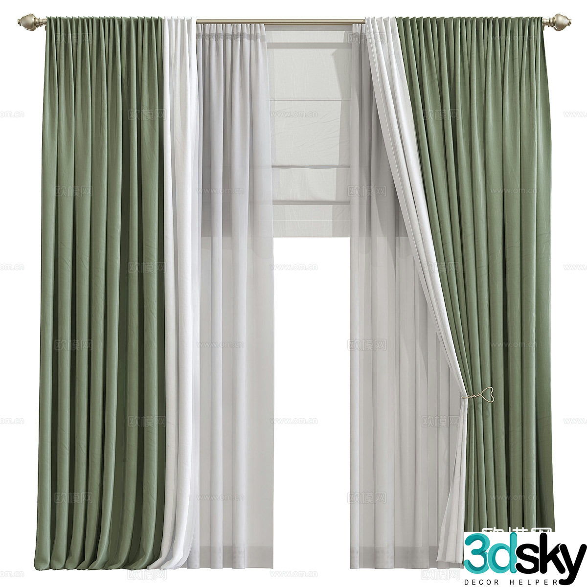 Curtain 3d model