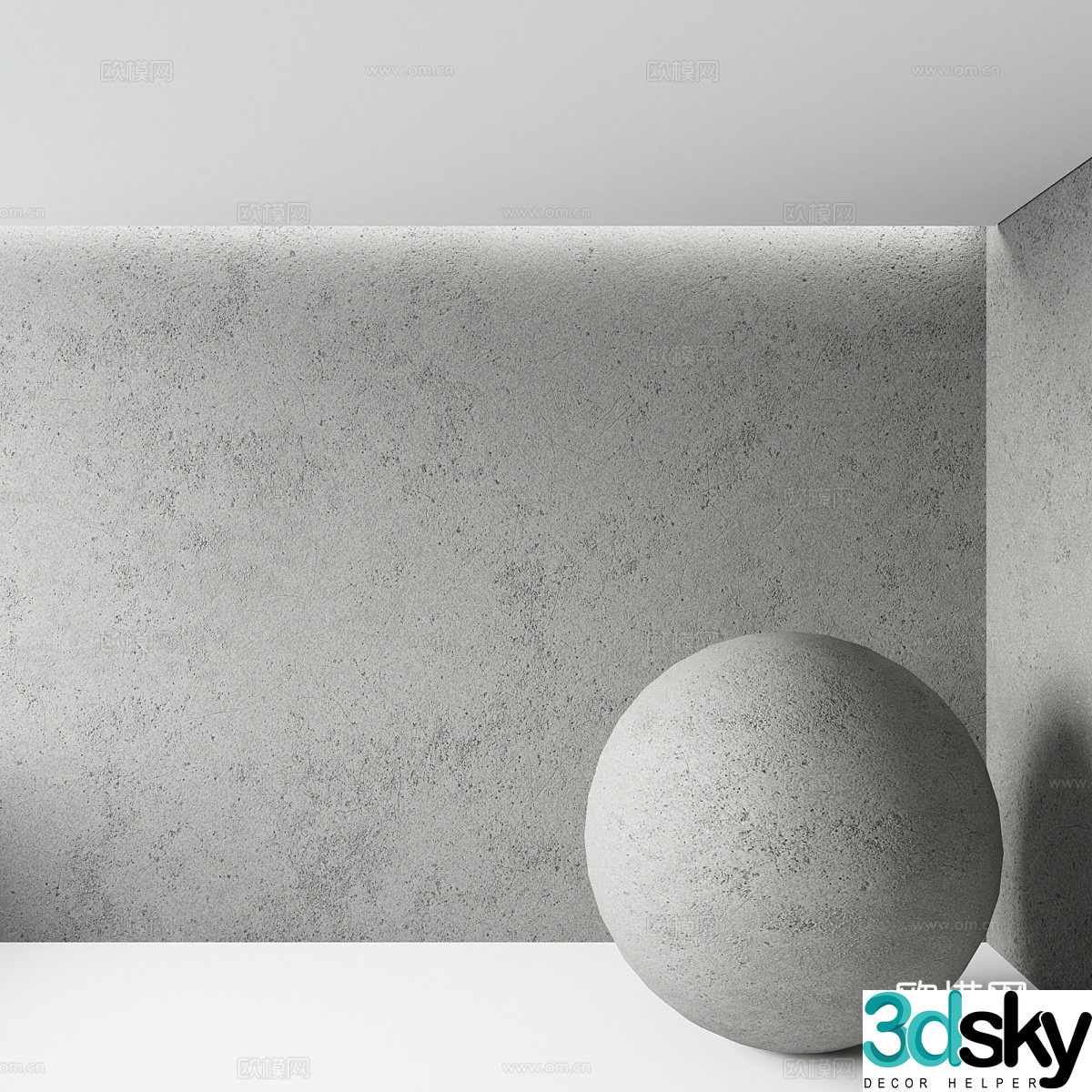 Microcement walls Microcement paint Art paint Latex paint 3d model