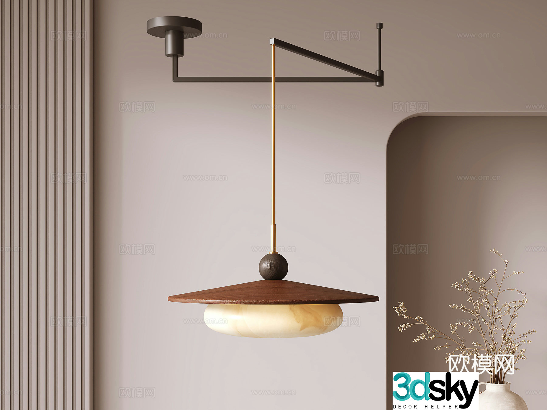 Wasabi Chandelier 3D Model