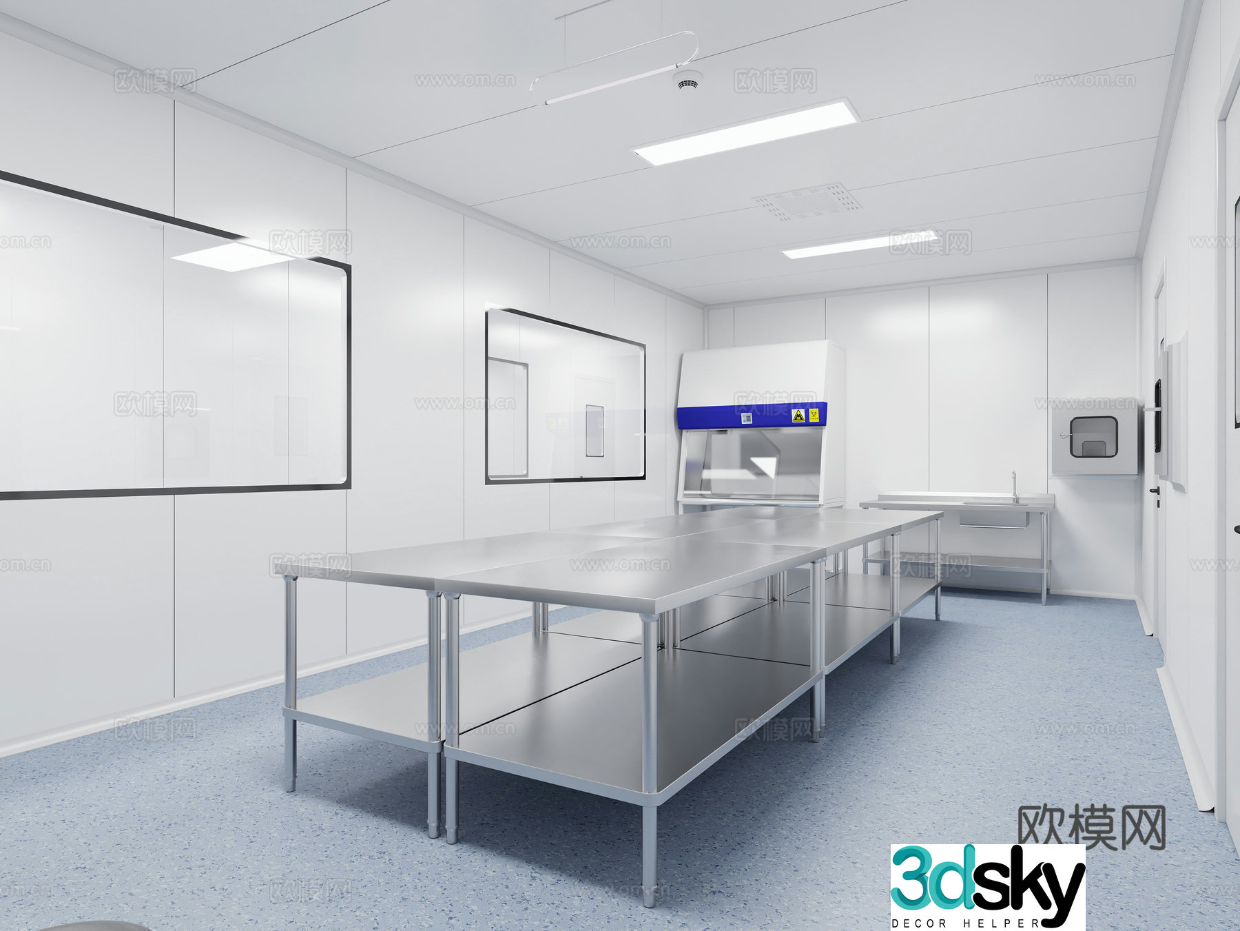 Laboratory clean room 3d model