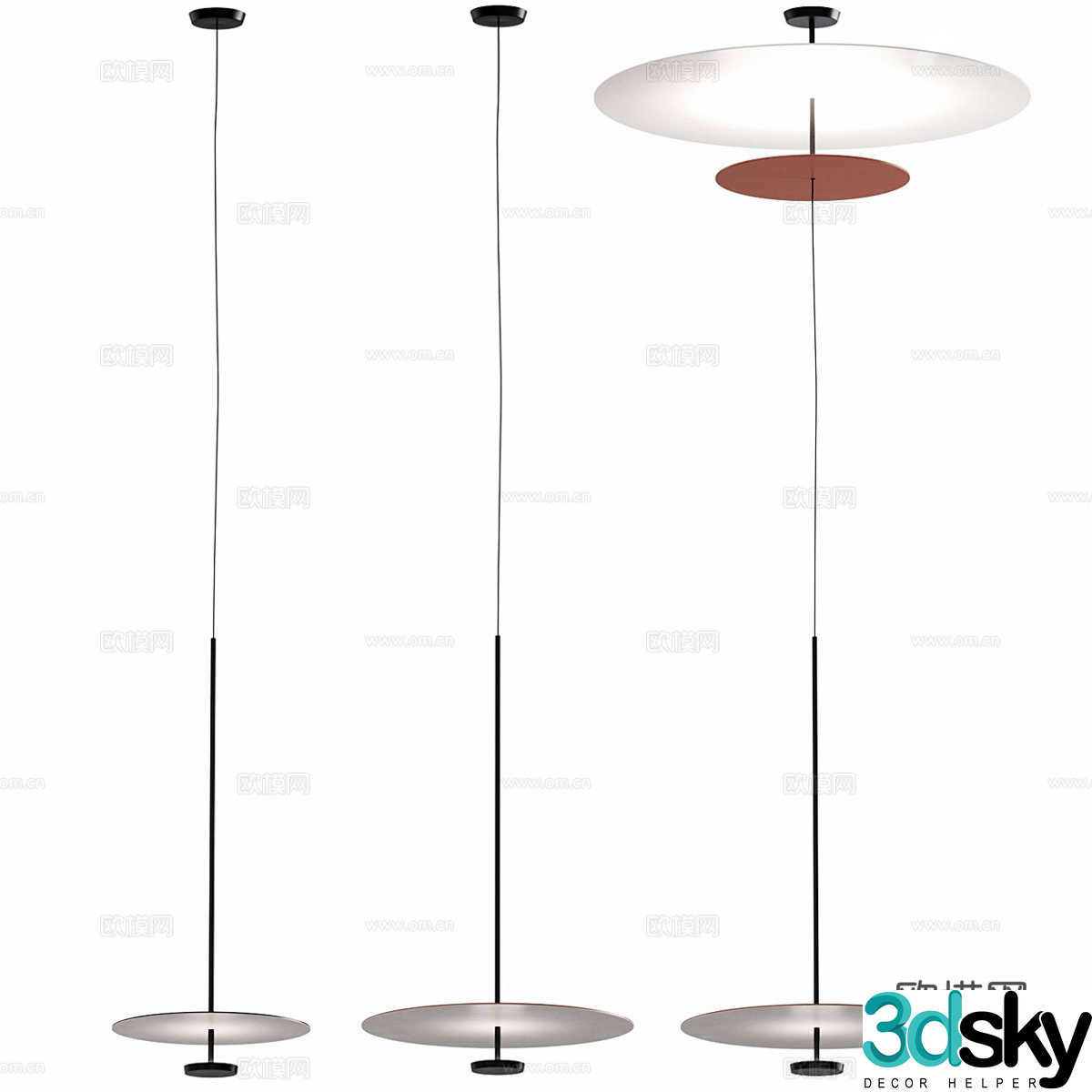 Vibia Modern Minimalist Chandelier Creative Chandelier Bar Chandelier Art Chandelier 3D Model