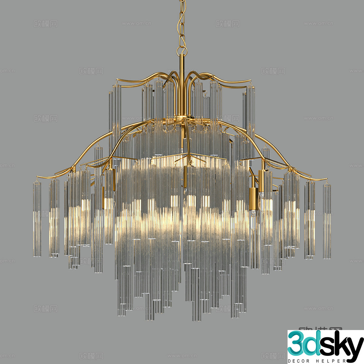 Modern simple light luxury chandeliers chandeliers simple chandeliers dining chandeliers living room chandeliers lamp 3d model