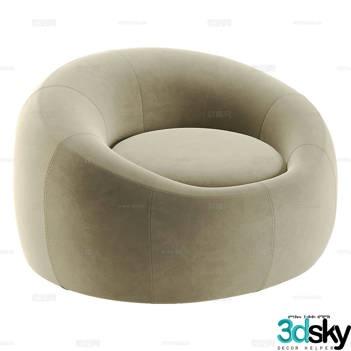 Lazy sofa pier 3d model