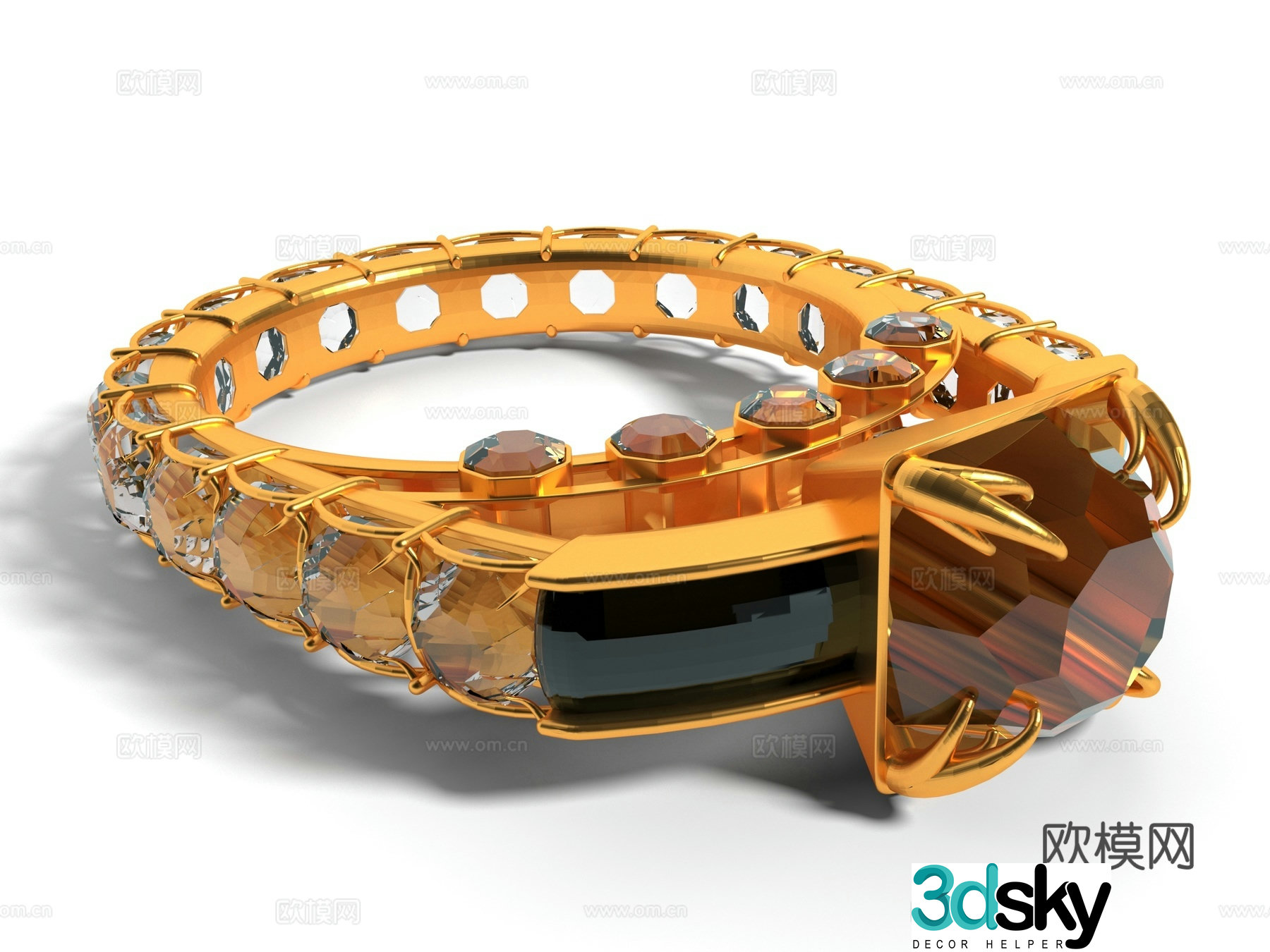 Modern style jewelry 3d model