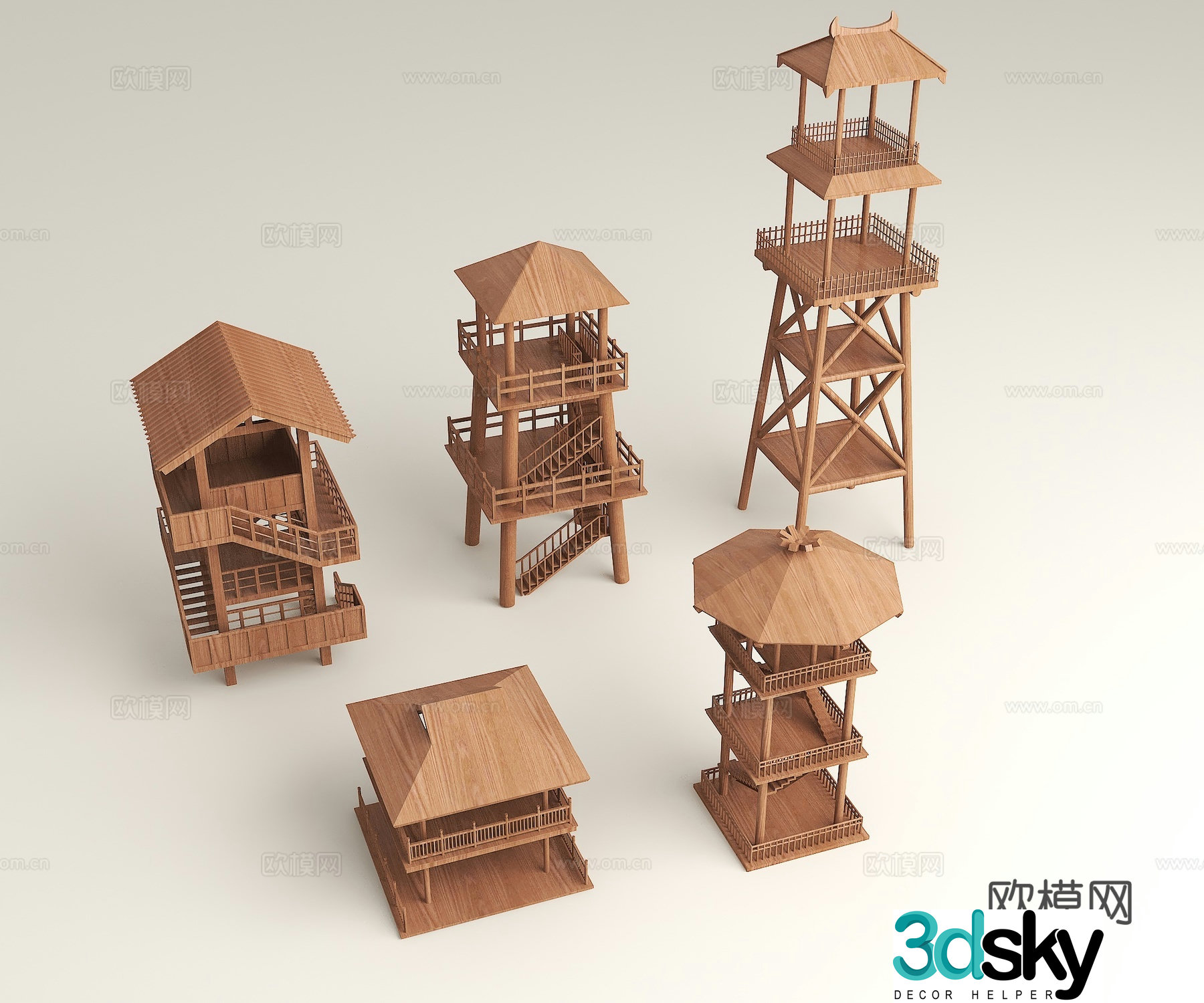 Modern bird watching tower Landscape bird watching tower Bird watching pavilion Landscape pavilion Lighthouse 3d model
