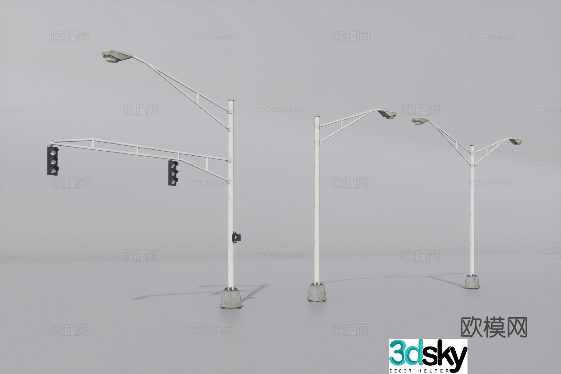 Street light 3d model
