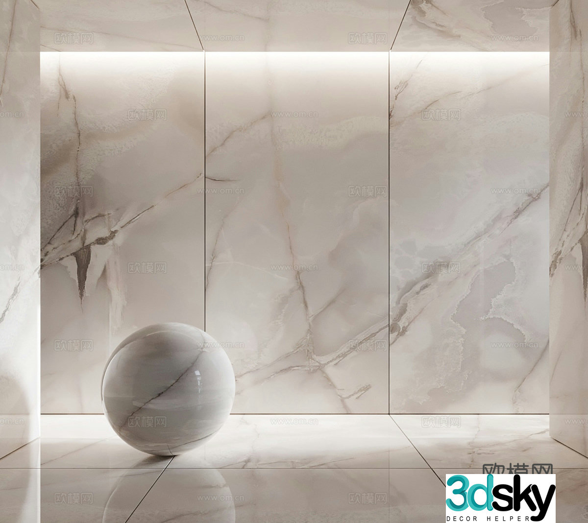 Luxury stone marble wall tiles marble floor tiles gray marble texture rock slab 3d model