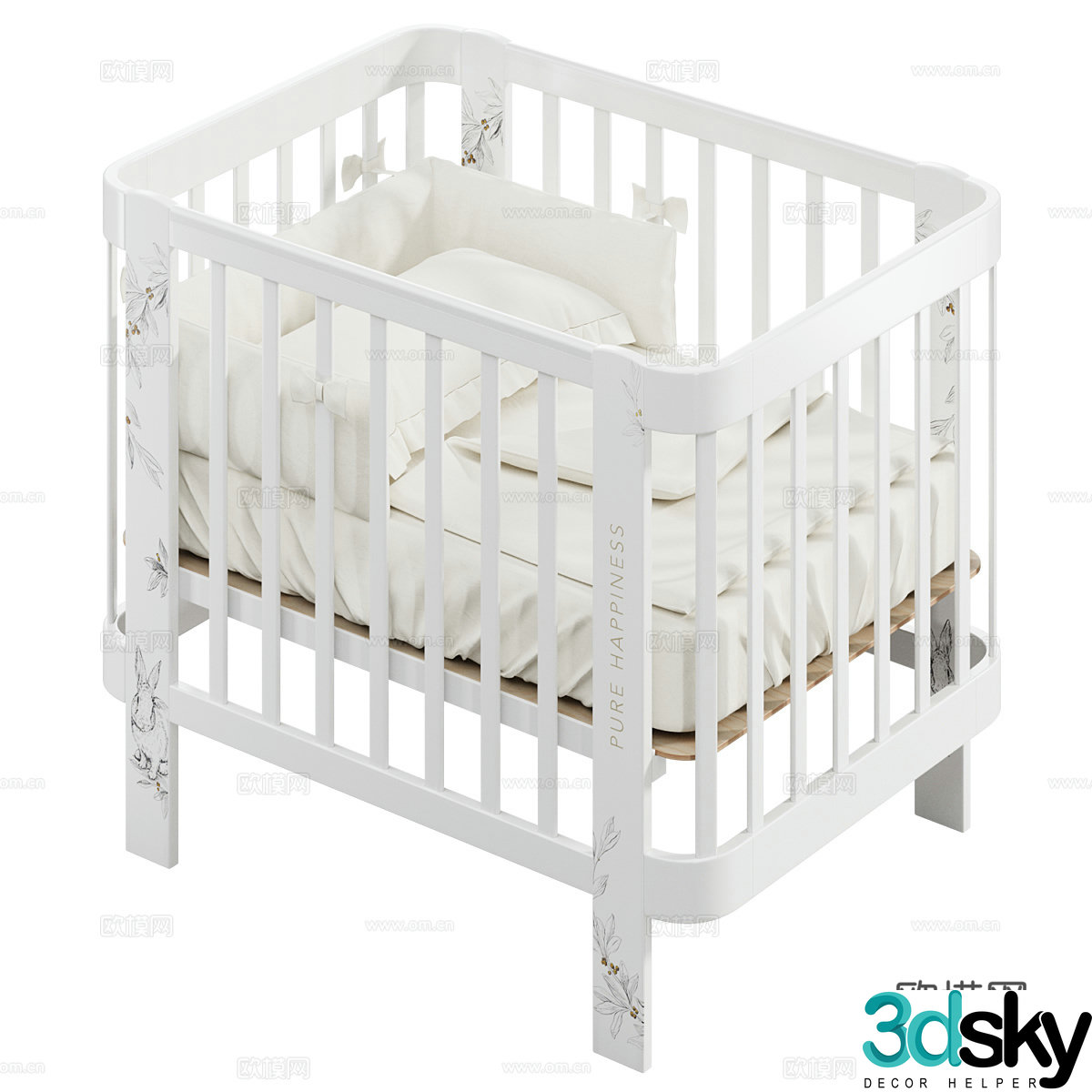 Crib 3d model