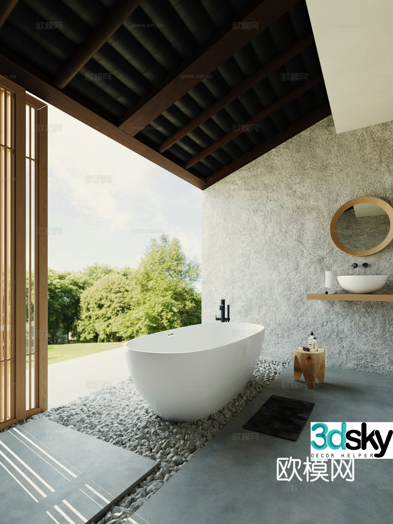 Modern bathroom 3d model