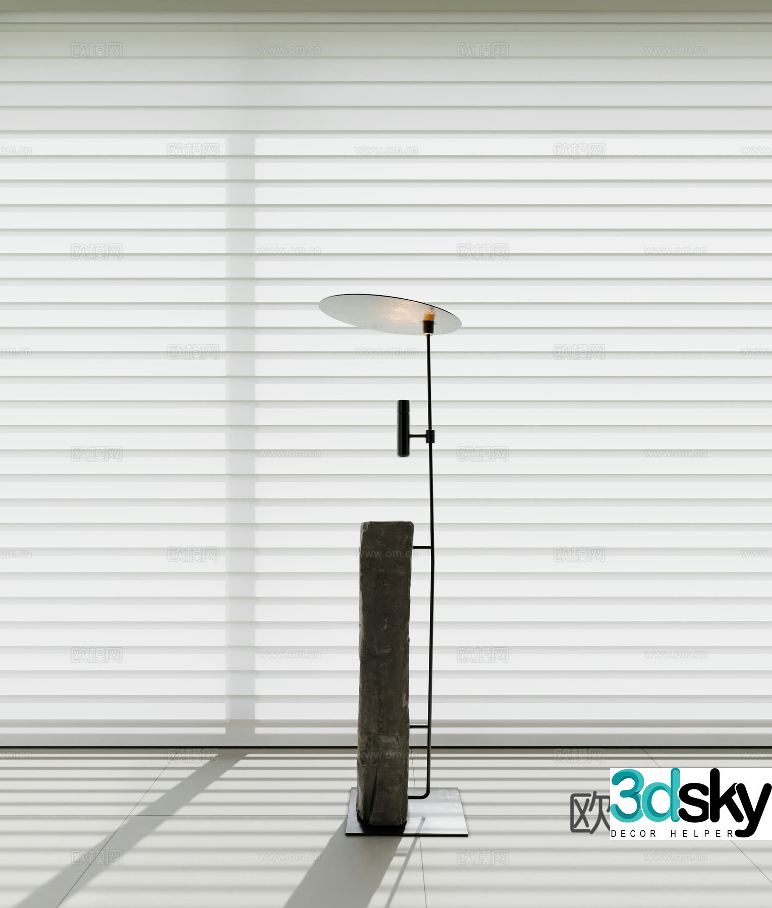 Modern floor lamp 3d model