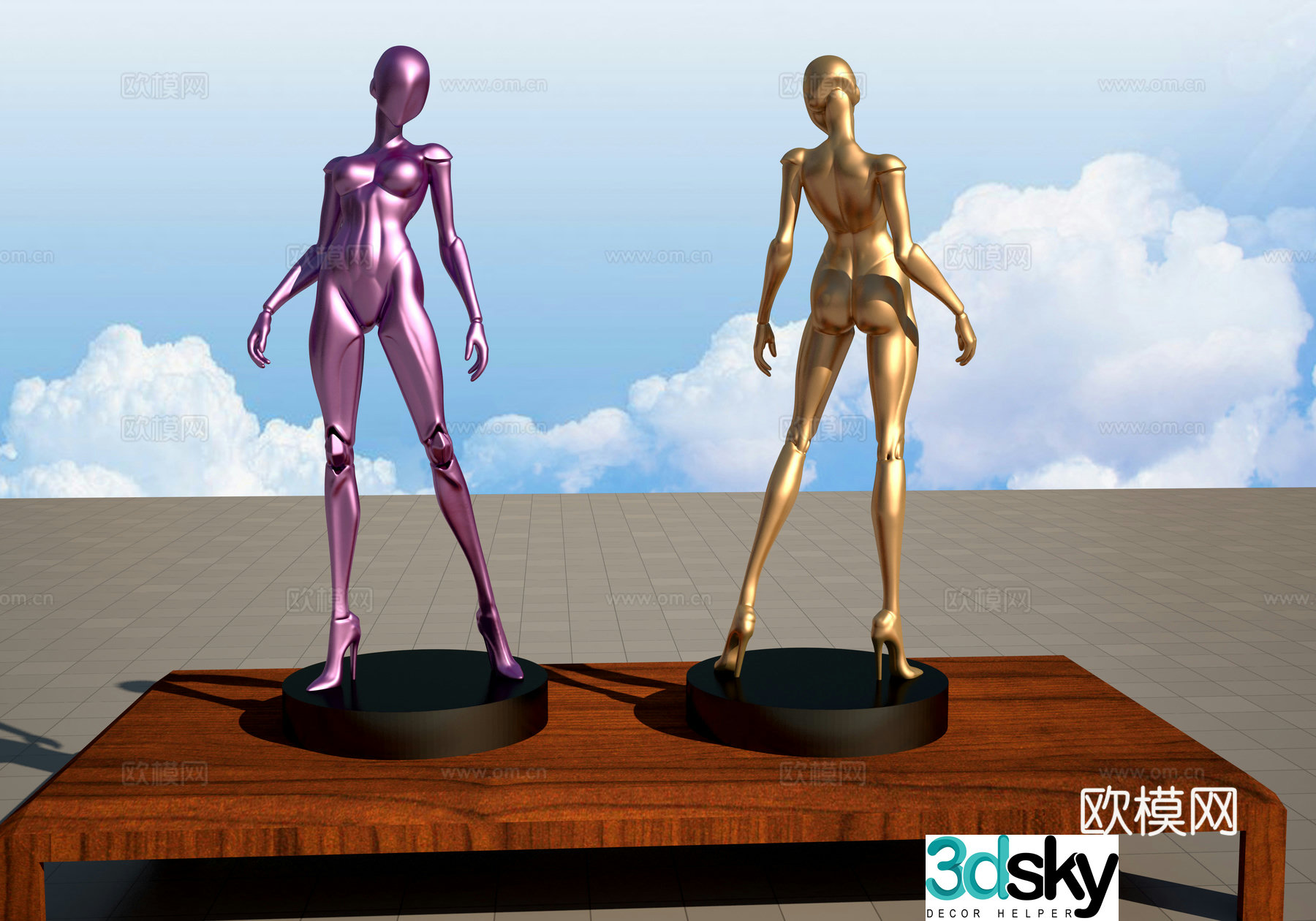 Beautiful robot 3d model