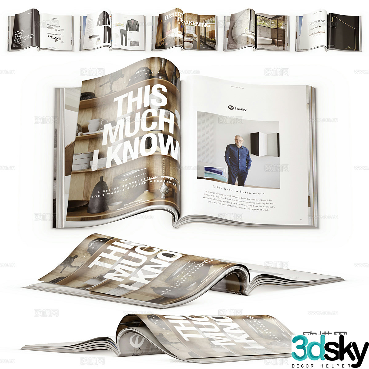 Books 3d model