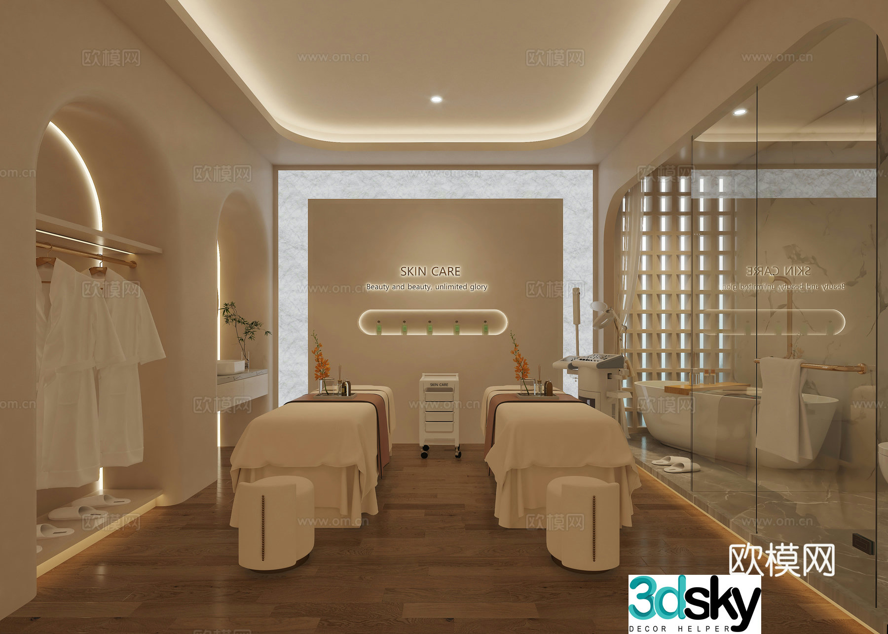 Modern beauty salon Beauty salon private room Beauty salon SPA Beauty rest area Beauty double 3D model