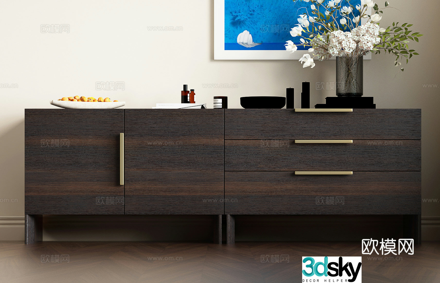 Italian chest of drawers modern chest of drawers Italian side cabinet modern Italian side cabinet modern side cabinet 3d model