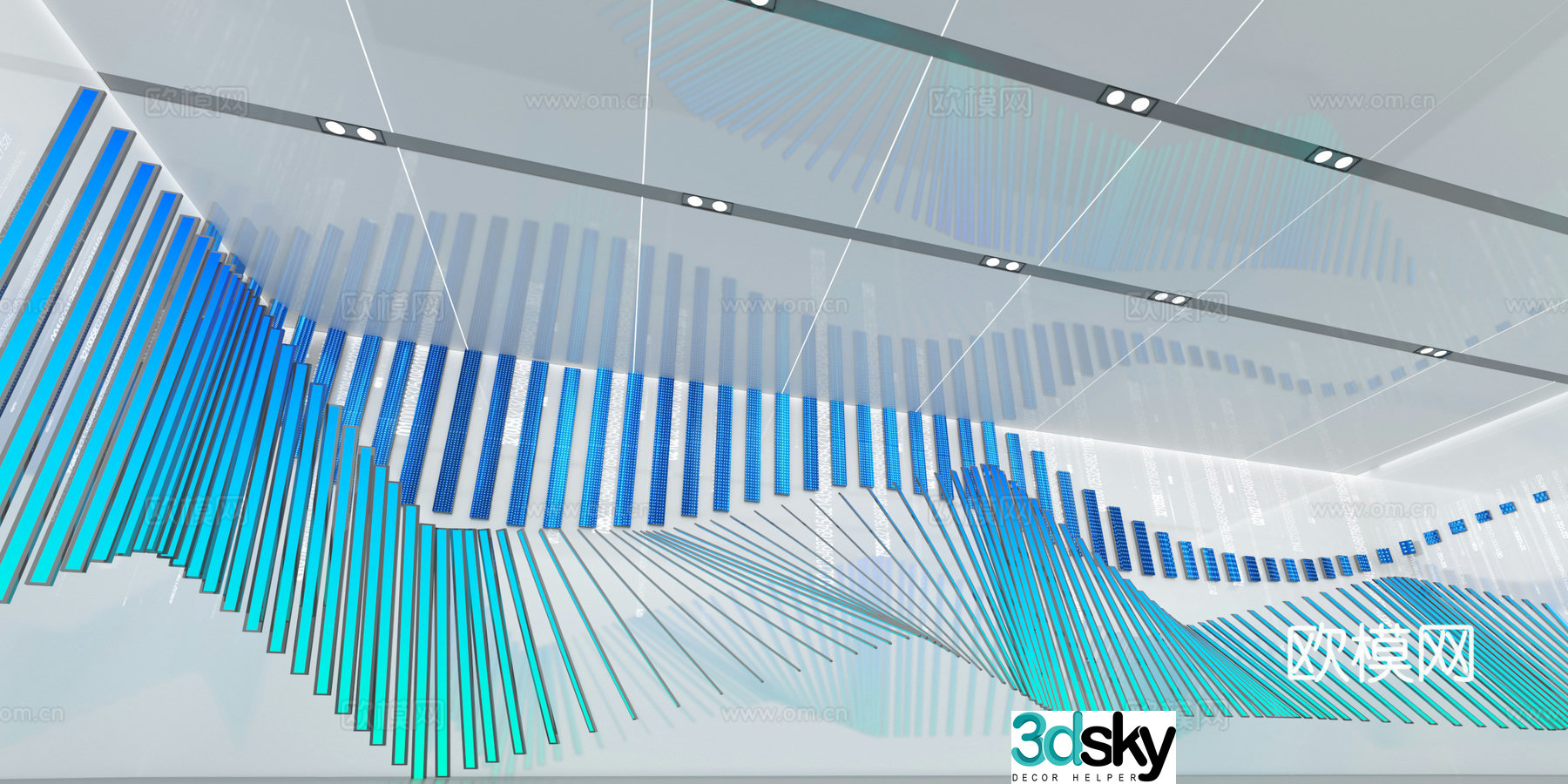 Modern exhibition hall Technology exhibition hall Schedule hall Multimedia 3D model