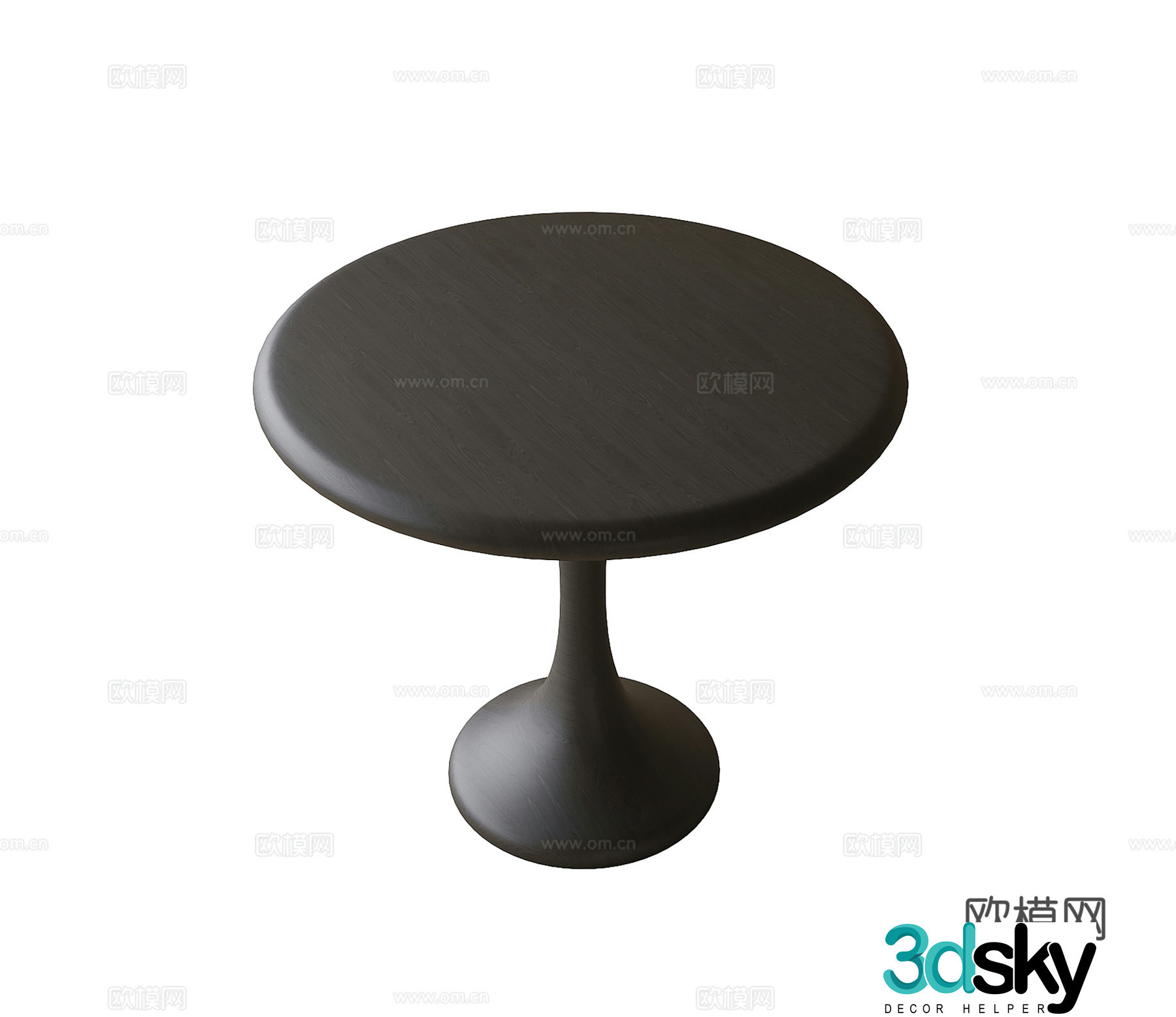 Modern small dining table coffee table negotiation table 3d model