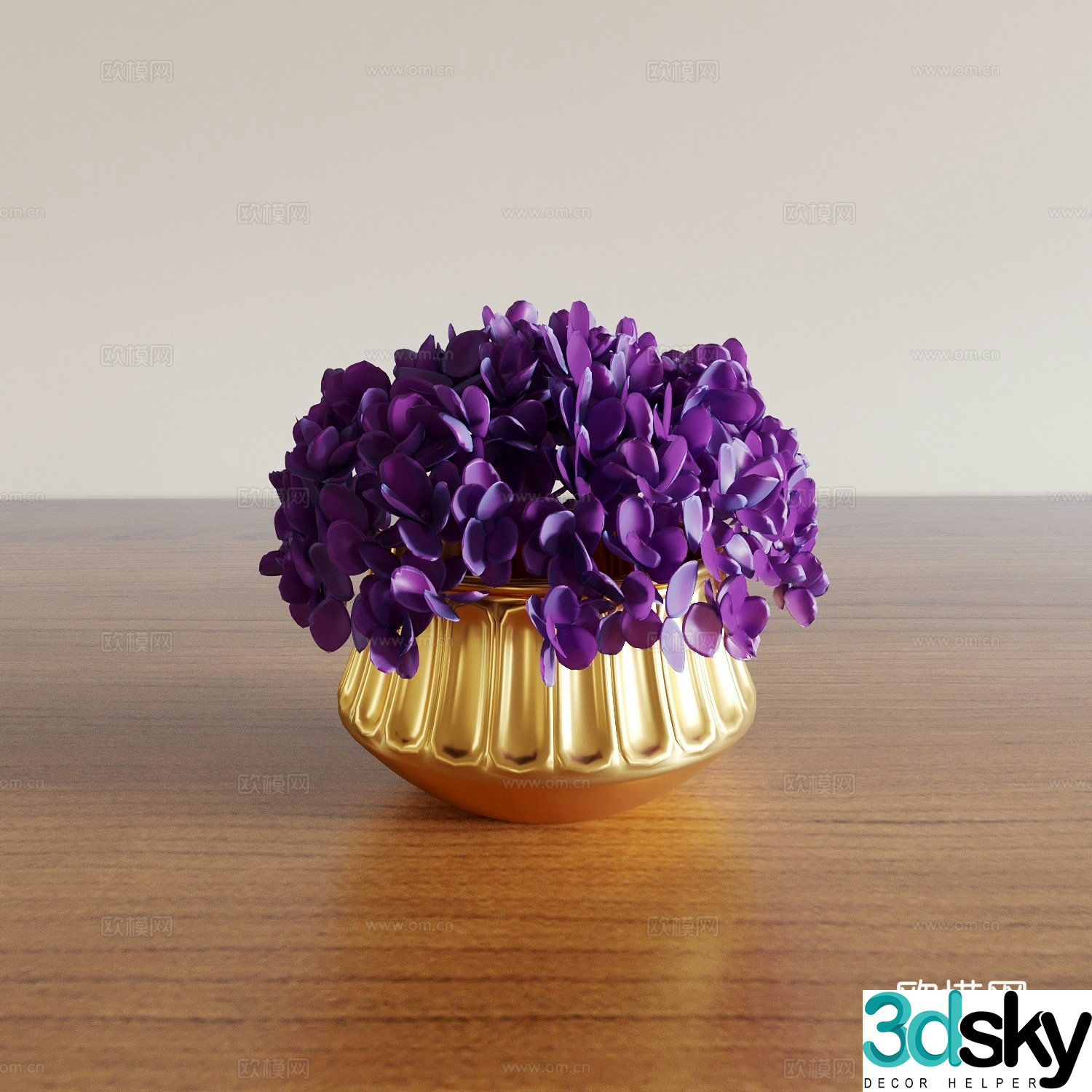Vase Flower Art Flower Arrangement Green Plant Bonsai Pot Plant Indoor Green Plant Plant Ornament 3D Model