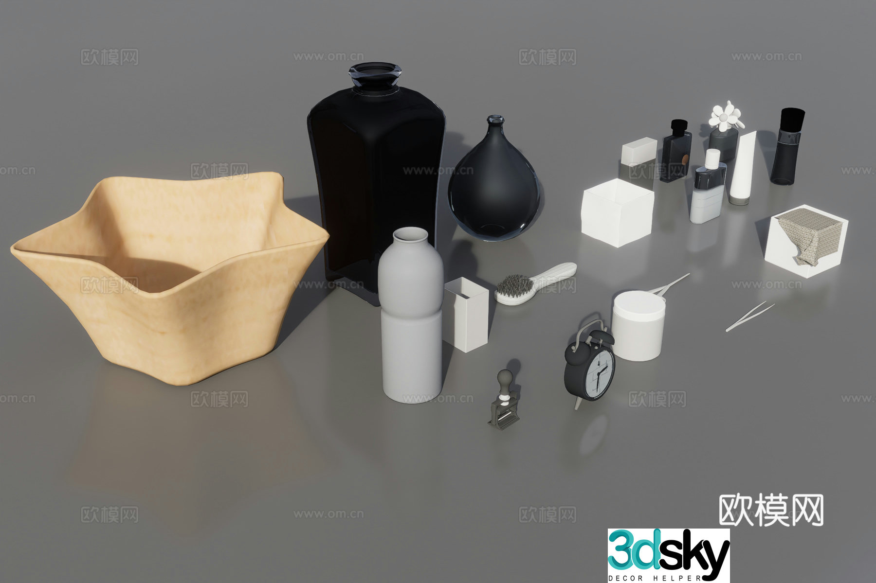 Bathroom small pieces 3D model