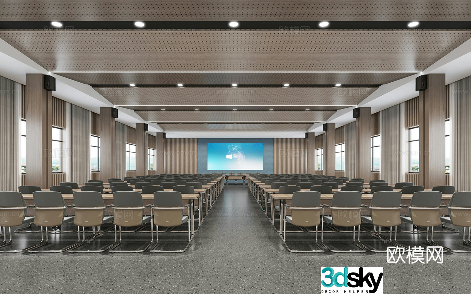 Lecture hall 3d model