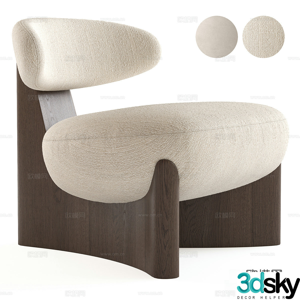 Enne Gobi Armchair 3d Model