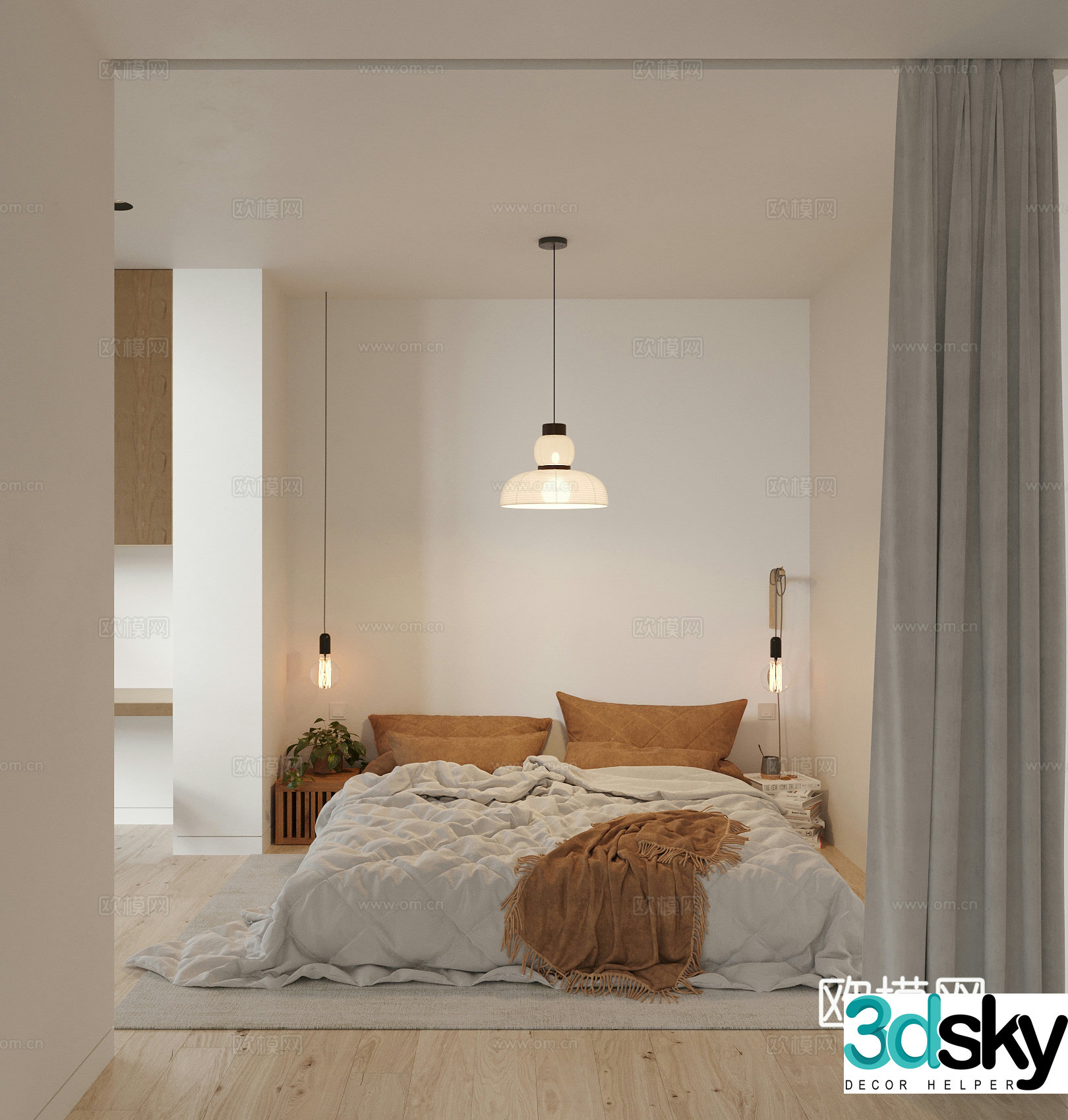 Modern bedroom 3d model