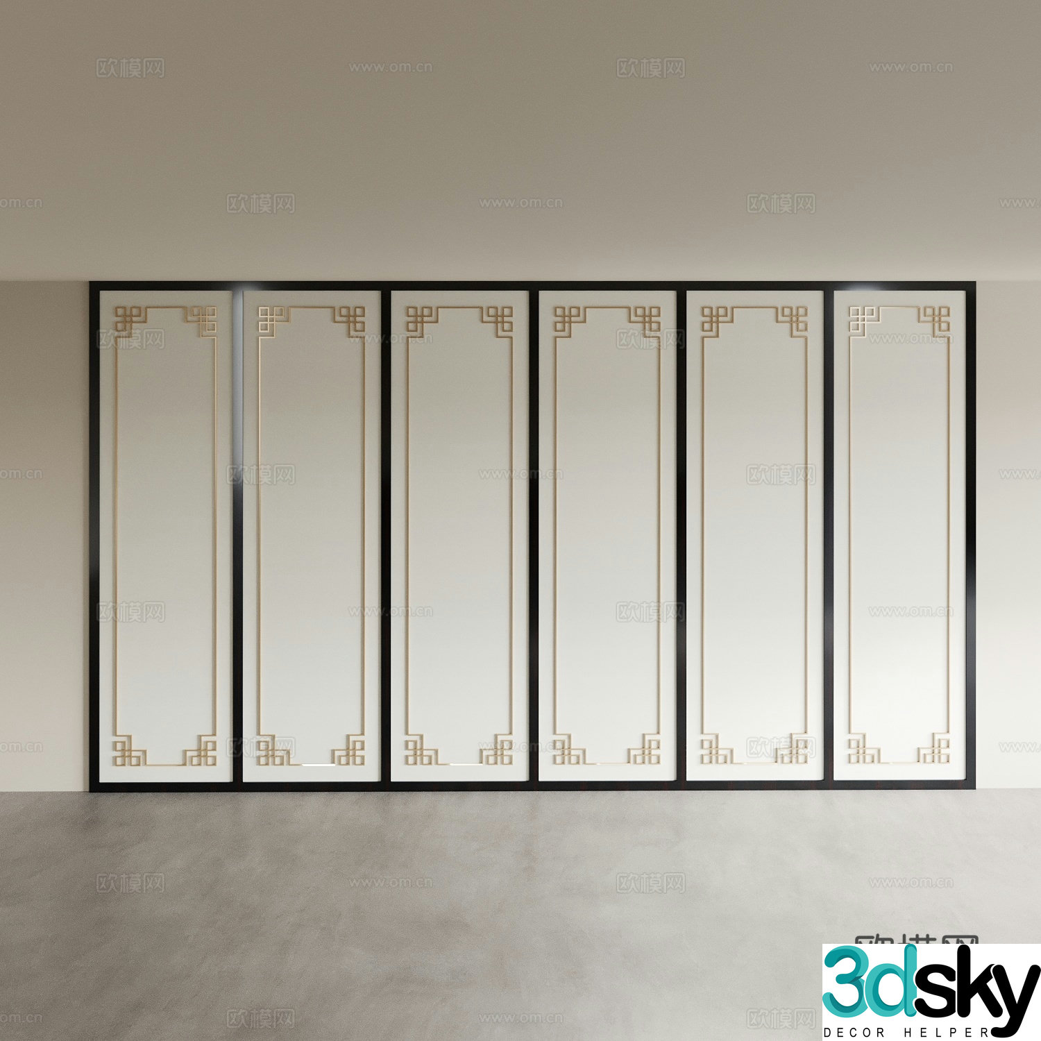 Wall panel 3d model