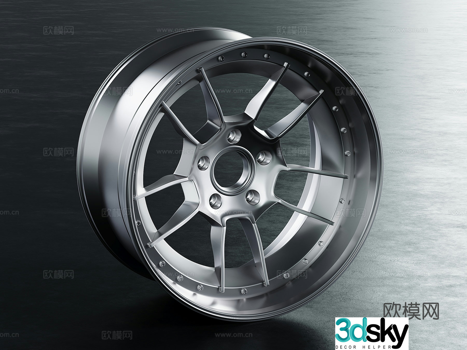 3D model of wheel hub modification