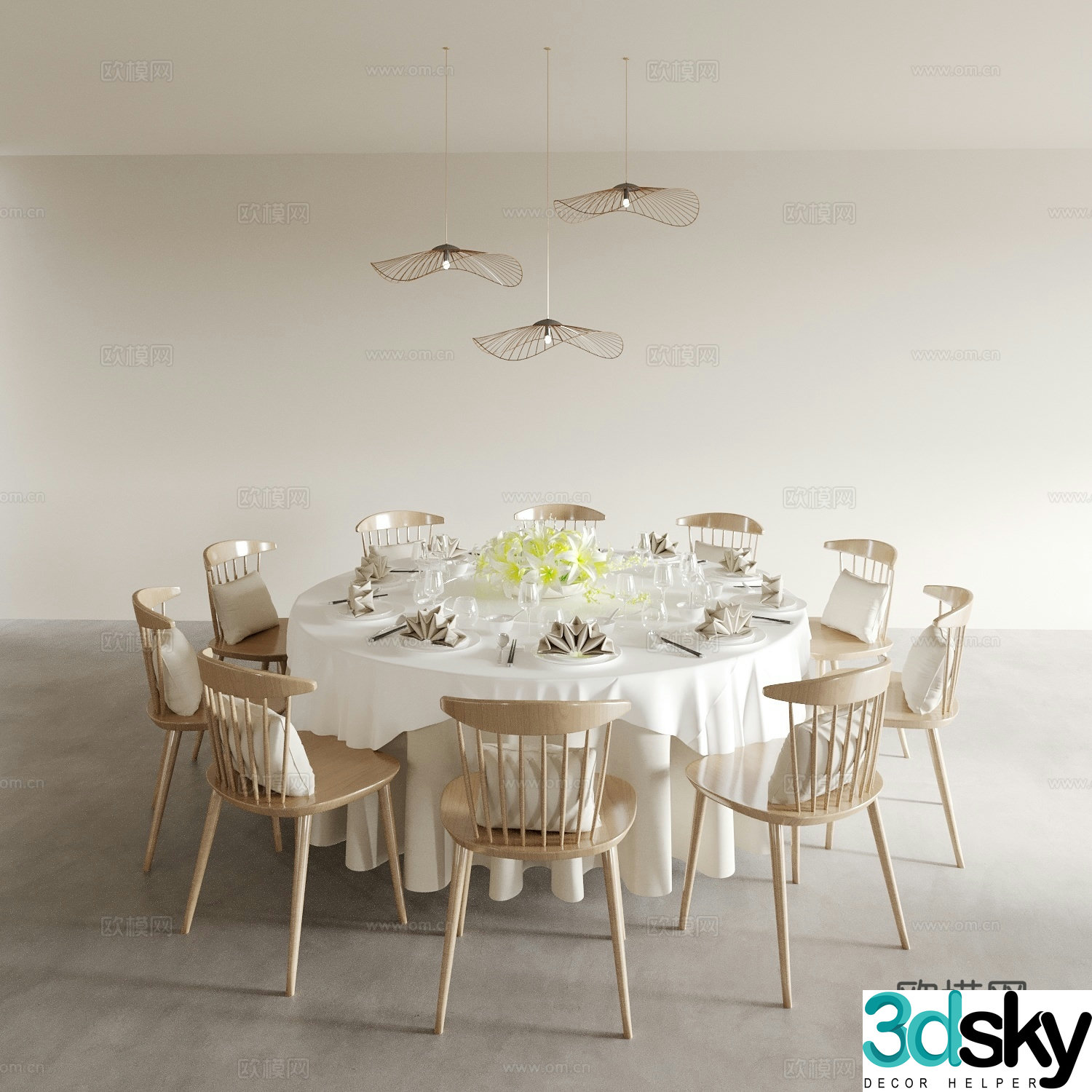 Dining table and chairs living and dining table and chairs dining table and chairs wine table and chairs table and chair combination 3D model