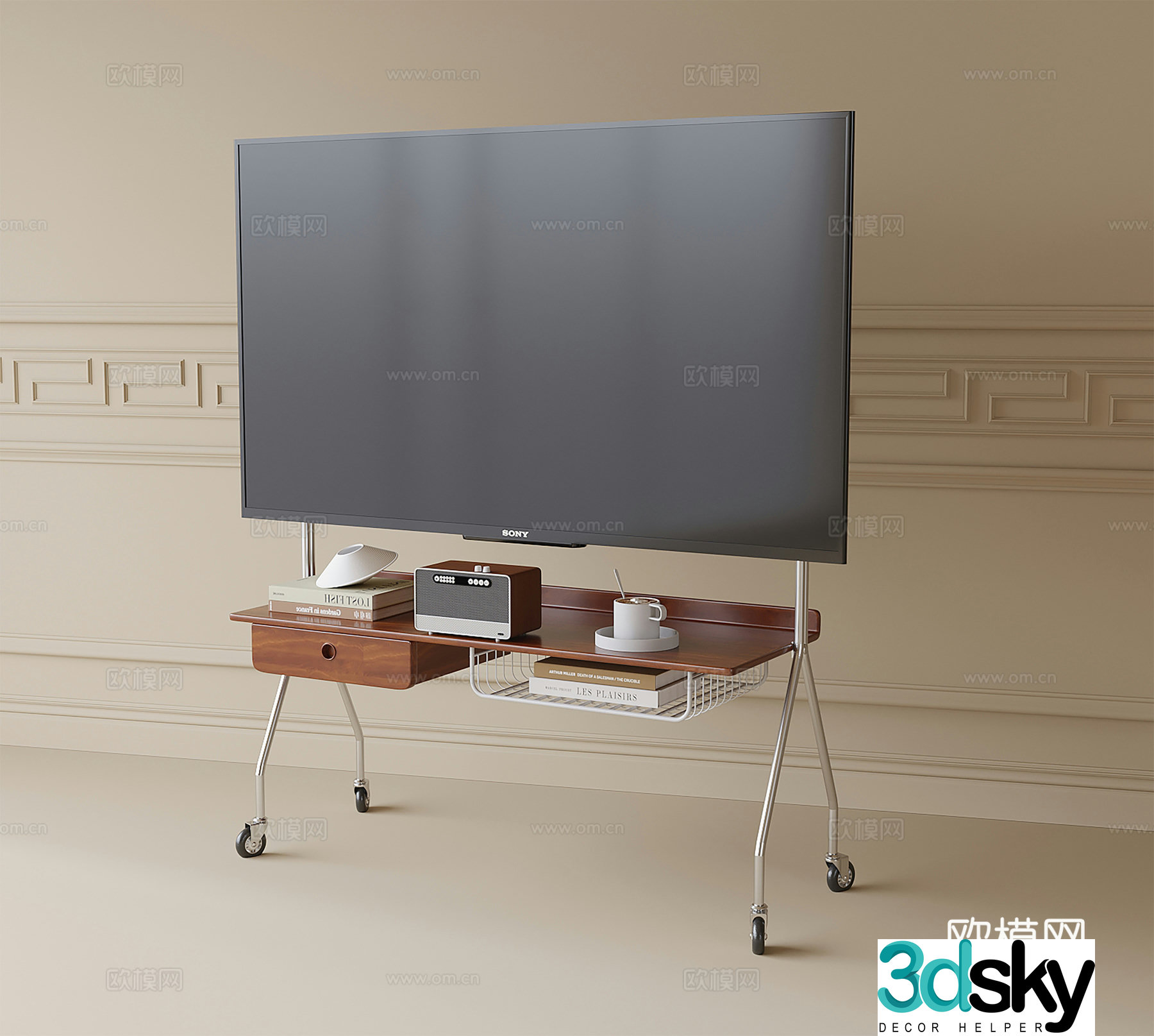 Floor-standing TV Mobile TV TV Stand 3D Model