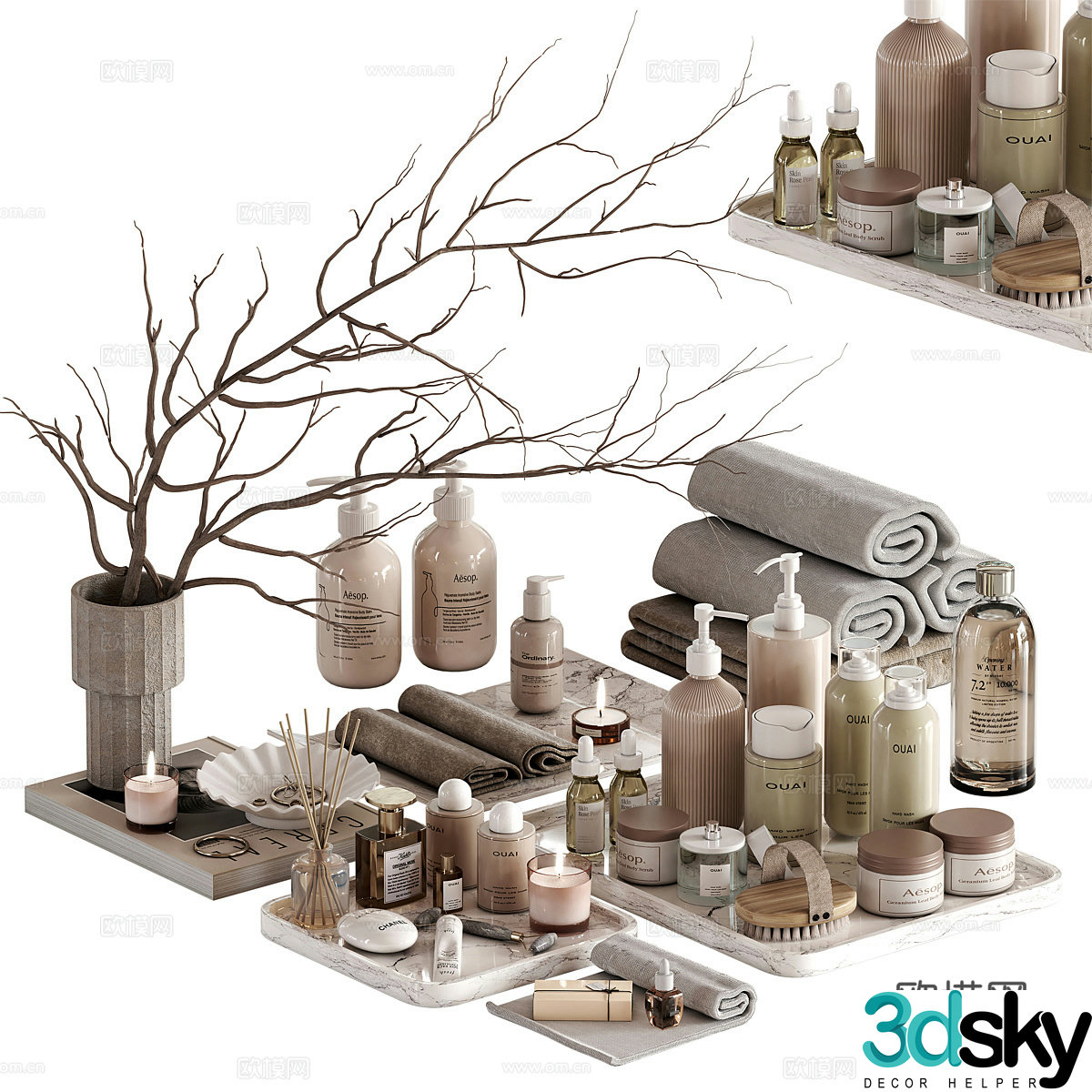 Toiletries Toiletries Toiletries Toiletries Bathroom Small Parts Bathroom Ornaments Bathroom Ornaments 3D Model