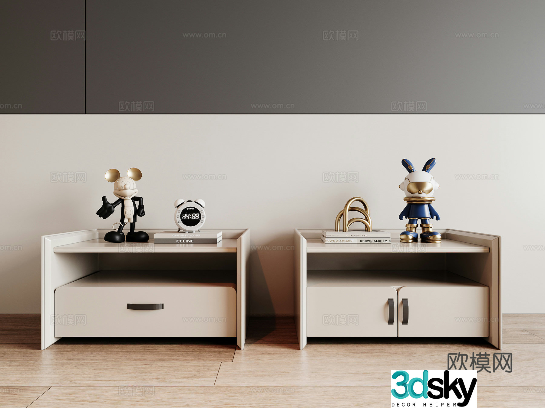 Modern night table 3d model