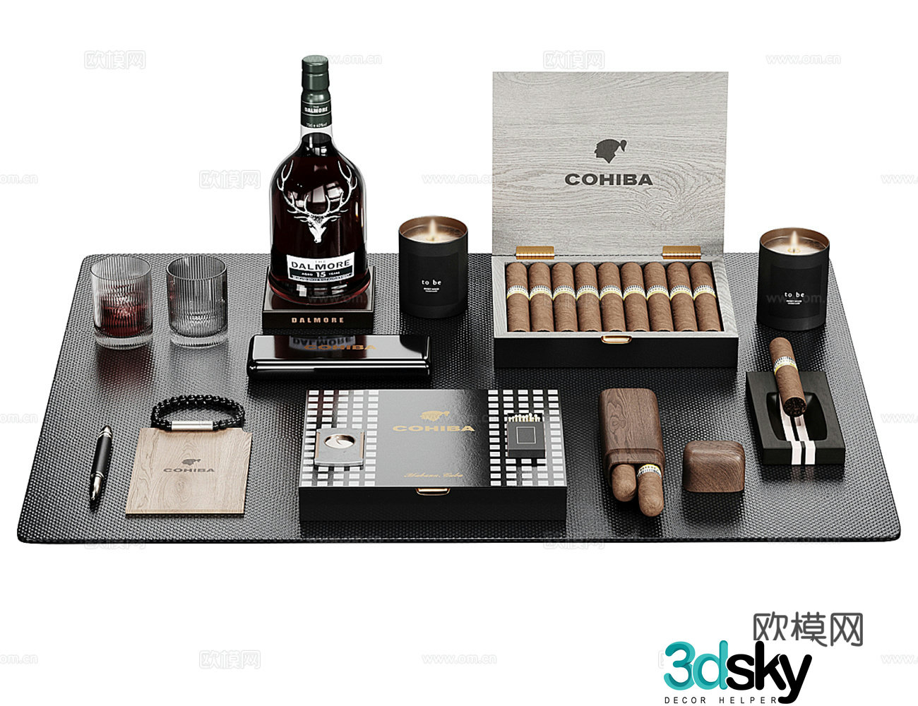 Cigar Box Cigar Moisturizer 3D Model