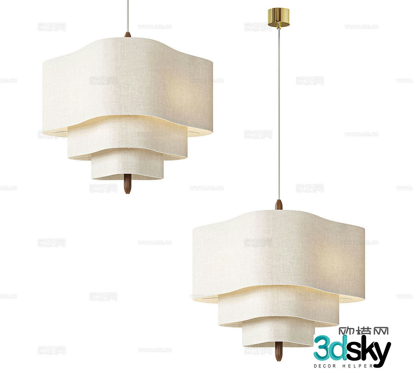 Wasabi Chandelier Paper Chandelier Bedside Chandelier Restaurant Chandelier Bar Chandelier Hotel Chandelier 3D Model