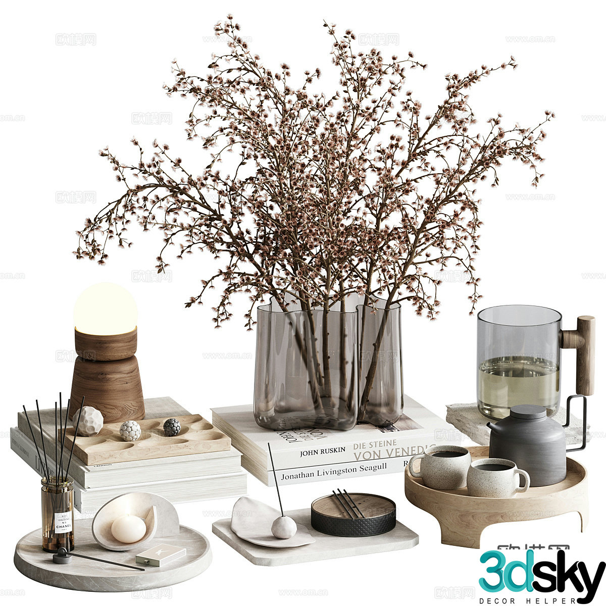 Decorative ornaments coffee table ornaments side cabinet ornaments TV cabinet ornaments desk ornaments book ornaments 3D model