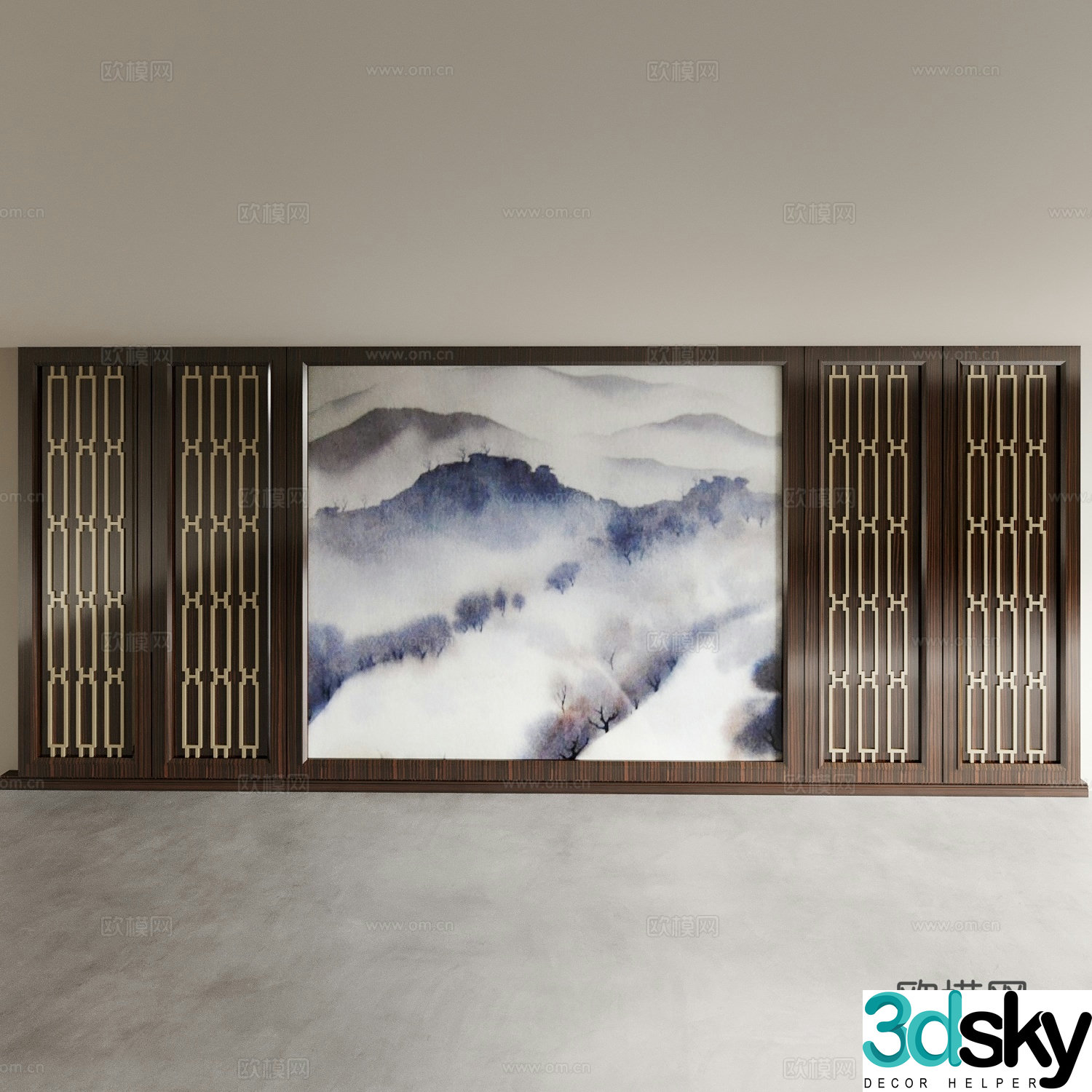 Background wall Bedside background wall Sofa background wall Living room background wall Bedroom background wall Porch 3D model
