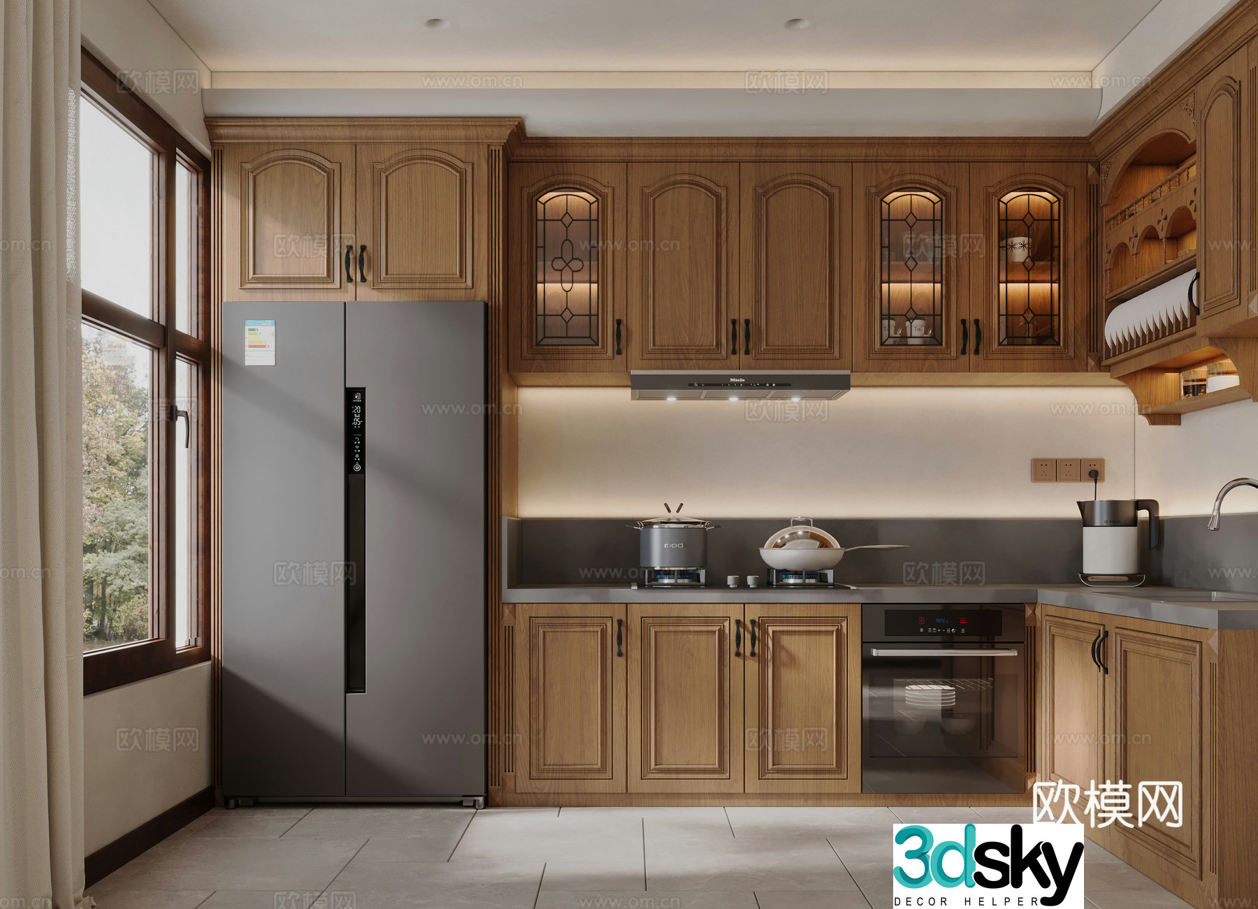 American kitchen 3d model